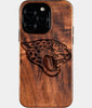 Eco-friendly Jacksonville Jaguars iPhone 16 Pro Case - Carved Wood Custom Jacksonville Jaguars Gift For Him - Monogrammed Personalized iPhone 16 Pro Cover By Engraved In Nature