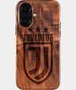 Eco-friendly Juventus FC iPhone 16 Case - Carved Wood Custom Juventus FC Gift For Him - Monogrammed Personalized iPhone 16 Cover By Engraved In Nature