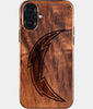 Eco-friendly Los Angeles Chargers iPhone 16 Plus Case - Carved Wood Custom Los Angeles Chargers Gift For Him - Monogrammed Personalized iPhone 16 Plus Cover By Engraved In Nature