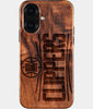 Eco-friendly Los Angeles Clippers iPhone 16 Case - Carved Wood Custom Los Angeles Clippers Gift For Him - Monogrammed Personalized iPhone 16 Cover By Engraved In Nature