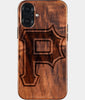Eco-friendly Pittsburgh Pirates iPhone 16 Plus Case - Carved Wood Custom Pittsburgh Pirates Gift For Him - Monogrammed Personalized iPhone 16 Plus Cover By Engraved In Nature