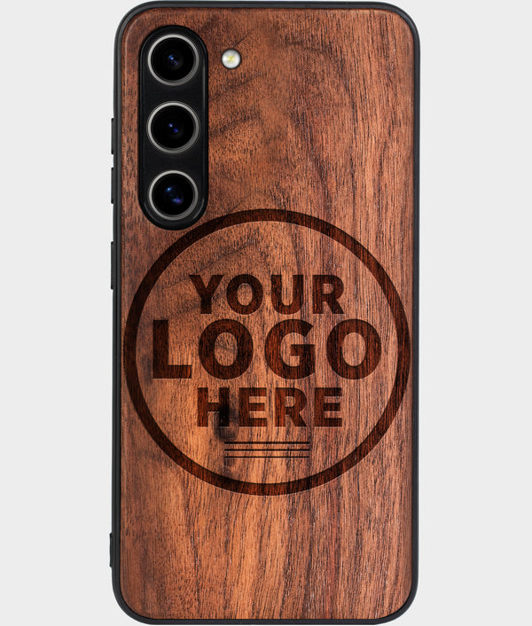 Wood Samsung Galaxy S24 Case Custom Engraved Walnut Wood S24 Cover Eco-Friendly S24 Case Sustainable S24 Ultra Case Outdoor S24 Case For Men Military Grade S24 Cover - Engraved In Nature