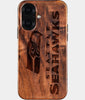 Eco-friendly Seattle Seahawks iPhone 16 Case - Carved Wood Custom Seattle Seahawks Gift For Him - Monogrammed Personalized iPhone 16 Cover By Engraved In Nature