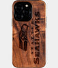 Eco-friendly Seattle Seahawks iPhone 16 Pro Case - Carved Wood Custom Seattle Seahawks Gift For Him - Monogrammed Personalized iPhone 16 Pro Cover By Engraved In Nature
