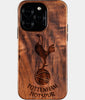 Eco-friendly Tottenham Hotspur FC iPhone 16 Pro Case - Carved Wood Custom Tottenham Hotspur FC Gift For Him - Monogrammed Personalized iPhone 16 Pro Cover By Engraved In Nature