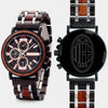 A.C. Milan Mens Wrist Watch  - Personalized A.C. Milan Mens Watches - Custom Gifts For Him, Birthday Gifts, Gift For Dad - Best 2022 A.C. Milan Christmas Gifts - Black 45mm FC Wood Watch - By Engraved In Nature