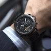 AlderGrove Matte Black Titanium | Custom Automatic Mechanical Wood Watch For Men