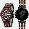 Anaheim Ducks Mens Wrist Watch  - Personalized Anaheim Ducks Mens Watches - Custom Gifts For Him, Birthday Gifts, Gift For Dad - Best 2022 Anaheim Ducks Christmas Gifts - Black 45mm NHL Wood Watch - By Engraved In Nature