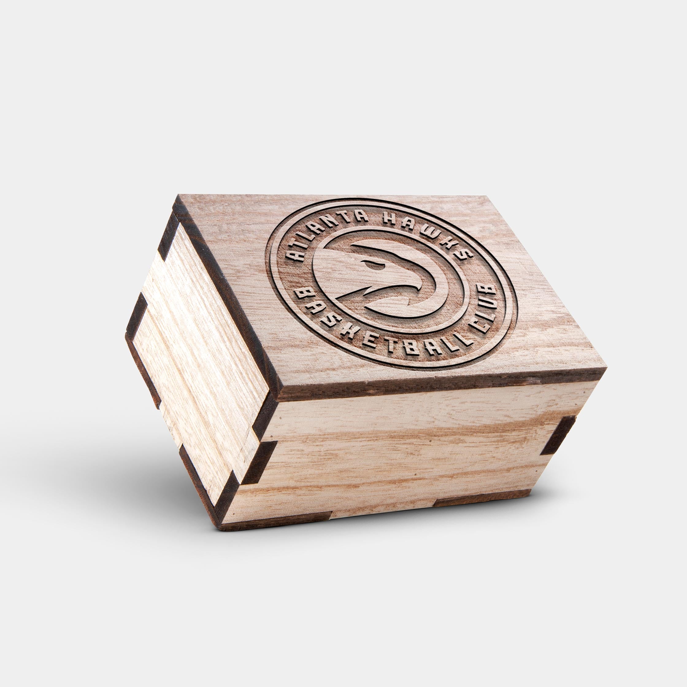 Best Atlanta Hawks Mahogany And Walnut Wood Chronograph Watch - Engraved In Nature