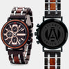 Atlanta United FC Mens Wrist Watch  - Personalized Atlanta United FC Mens Watches - Custom Gifts For Him, Birthday Gifts, Gift For Dad - Best 2022 Atlanta United FC Christmas Gifts - Black 45mm MLS Wood Watch - By Engraved In Nature