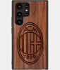 Best Wood A.C. Milan Samsung Galaxy S23 Ultra Case - Custom Engraved Cover - Engraved In Nature