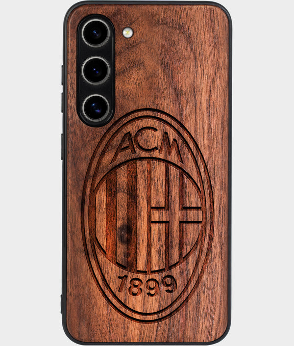 Best Wood A.C. Milan Galaxy S24 Case - Custom Engraved Cover - Engraved In Nature