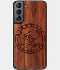 Best Wood AFC Ajax Samsung Galaxy S22 Plus Case - Custom Engraved Cover - Engraved In Nature