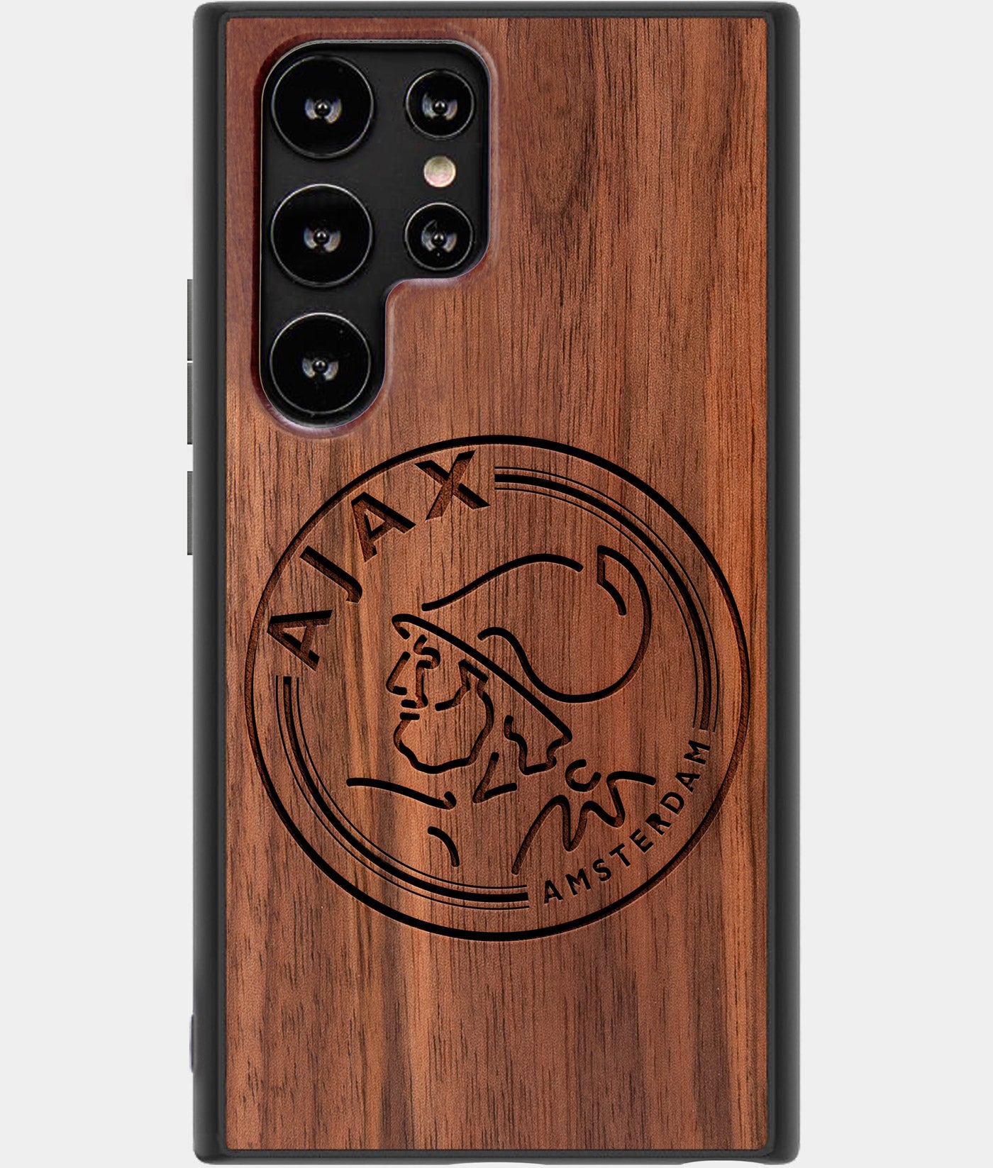 Best Wood AFC Ajax Samsung Galaxy S22 Ultra Case - Custom Engraved Cover - Engraved In Nature
