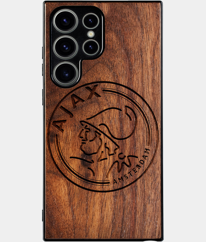 Best Wood AFC Ajax Samsung Galaxy S24 Ultra Case - Custom Engraved Cover - Engraved In Nature