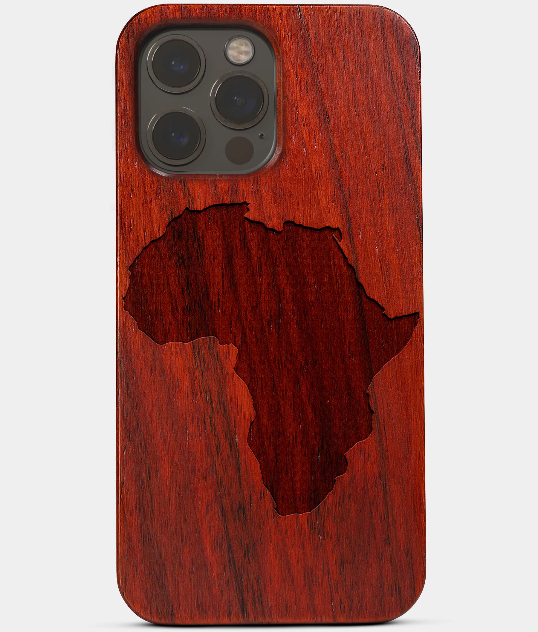 Custom Africa Continent Shape Mahogany Wood iPhone Cases Black Owned Gifts 2021 Holiday Black Owned Businesses In Los Angeles 2022 Custom Gifts For Personalized Black Men
