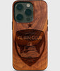 Custom Al Ain FC iPhone 14 Pro Cases - Al Ain FC Personalized iPhone 14 Pro Cover - UAE Abu Dhabi Football Club Al Ain FC Gifts For Men 2022 Best Al Ain FC Christmas Gifts Wood unique Al Ain Football Gift For Him Monogrammed