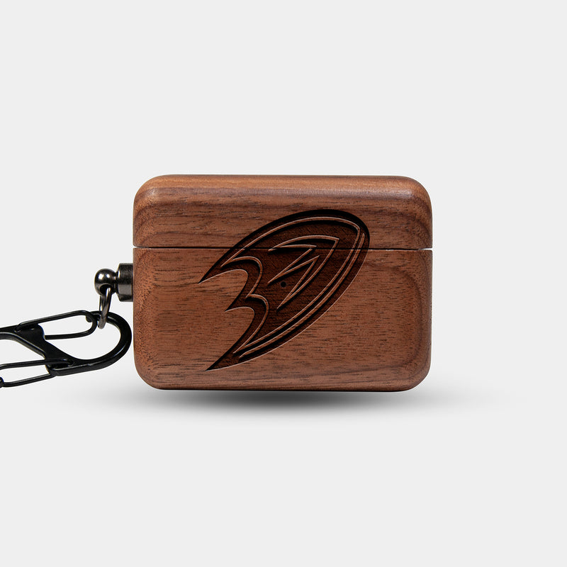 Custom Anaheim Ducks AirPods Cases | AirPods | AirPods Pro | AirPods Pro 2 Case - Carved Wood Anaheim Ducks AirPods Cover - Eco-friendly Anaheim Ducks AirPods Case - Custom Anaheim Ducks Gift For Him - Monogrammed Personalized AirPods Cover By Engraved In Nature