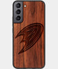 Best Wood Anaheim Ducks Samsung Galaxy S22 Plus Case - Custom Engraved Cover - Engraved In Nature