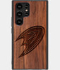 Best Wood Anaheim Ducks Samsung Galaxy S22 Ultra Case - Custom Engraved Cover - Engraved In Nature