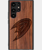 Best Wood Anaheim Ducks Samsung Galaxy S23 Ultra Case - Custom Engraved Cover - Engraved In Nature