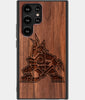 Best Wood Arizona Coyotes Samsung Galaxy S22 Ultra Case - Custom Engraved Cover - Engraved In Nature