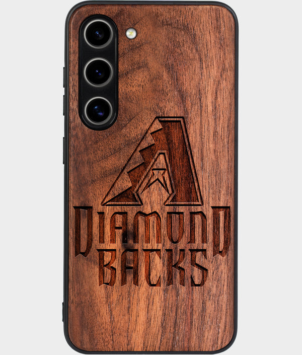 Best Wood Arizona Diamondbacks Galaxy S24 Case - Custom Engraved Cover - Engraved In Nature