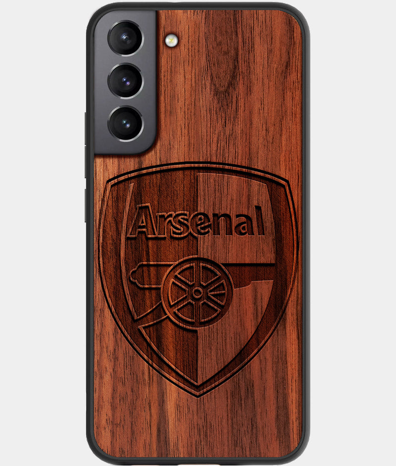 Best Wood Arsenal F.C. Samsung Galaxy S22 Plus Case - Custom Engraved Cover - Engraved In Nature