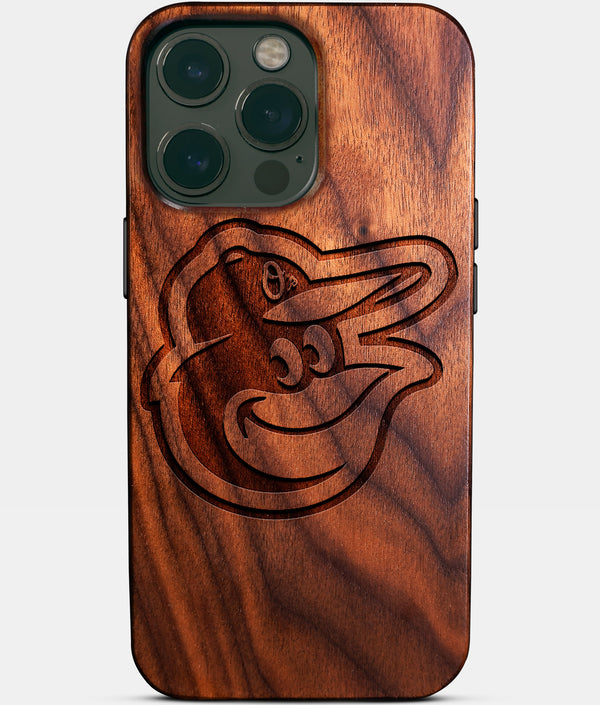 Custom Baltimore Orioles iPhone 14/14 Pro/14 Pro Max/14 Plus Case - Wood Orioles Cover - Eco-friendly Baltimore Orioles iPhone 14 Case - Carved Wood Custom Baltimore Orioles Gift For Him - Monogrammed Personalized iPhone 14 Cover By Engraved In Nature