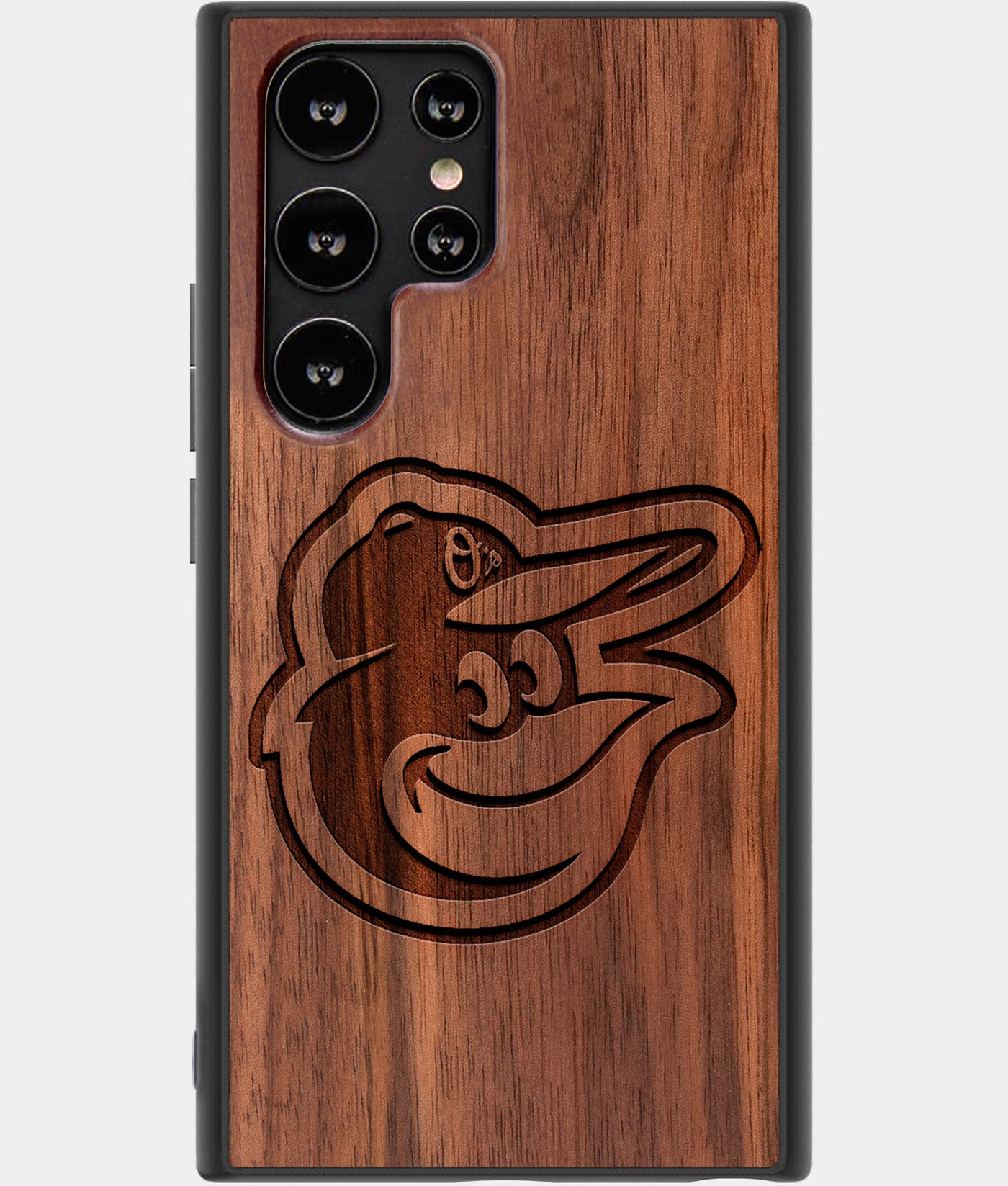 Best Wood Baltimore Orioles Samsung Galaxy S22 Ultra Case - Custom Engraved Cover - Engraved In Nature