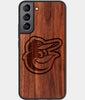 Best Wood Baltimore Orioles Samsung Galaxy S23 Plus Case - Custom Engraved Cover - Engraved In Nature