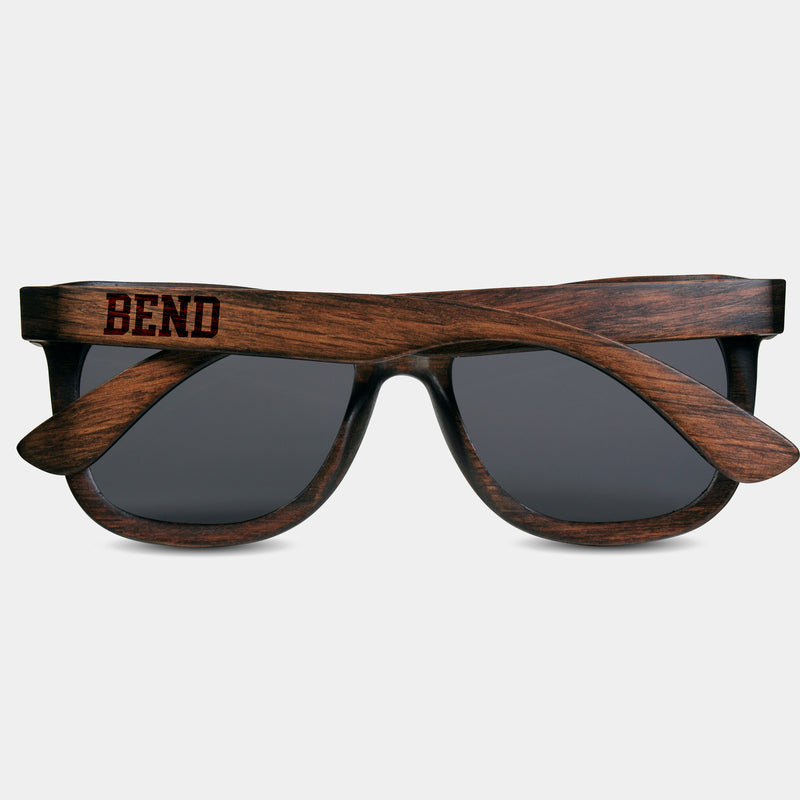 Custom BEND Oregon Sunglasses Unique BEND Oregon Gifts For Men BEND Oregon Souvenirs BEND Oregon Sustainable Wayfarer Shades Engraved In Nature