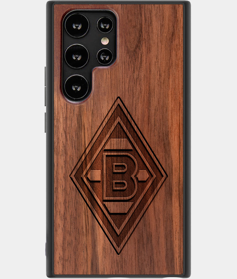 Best Wood Borussia Monchengladbach Samsung Galaxy S22 Ultra Case - Custom Engraved Cover - Engraved In Nature