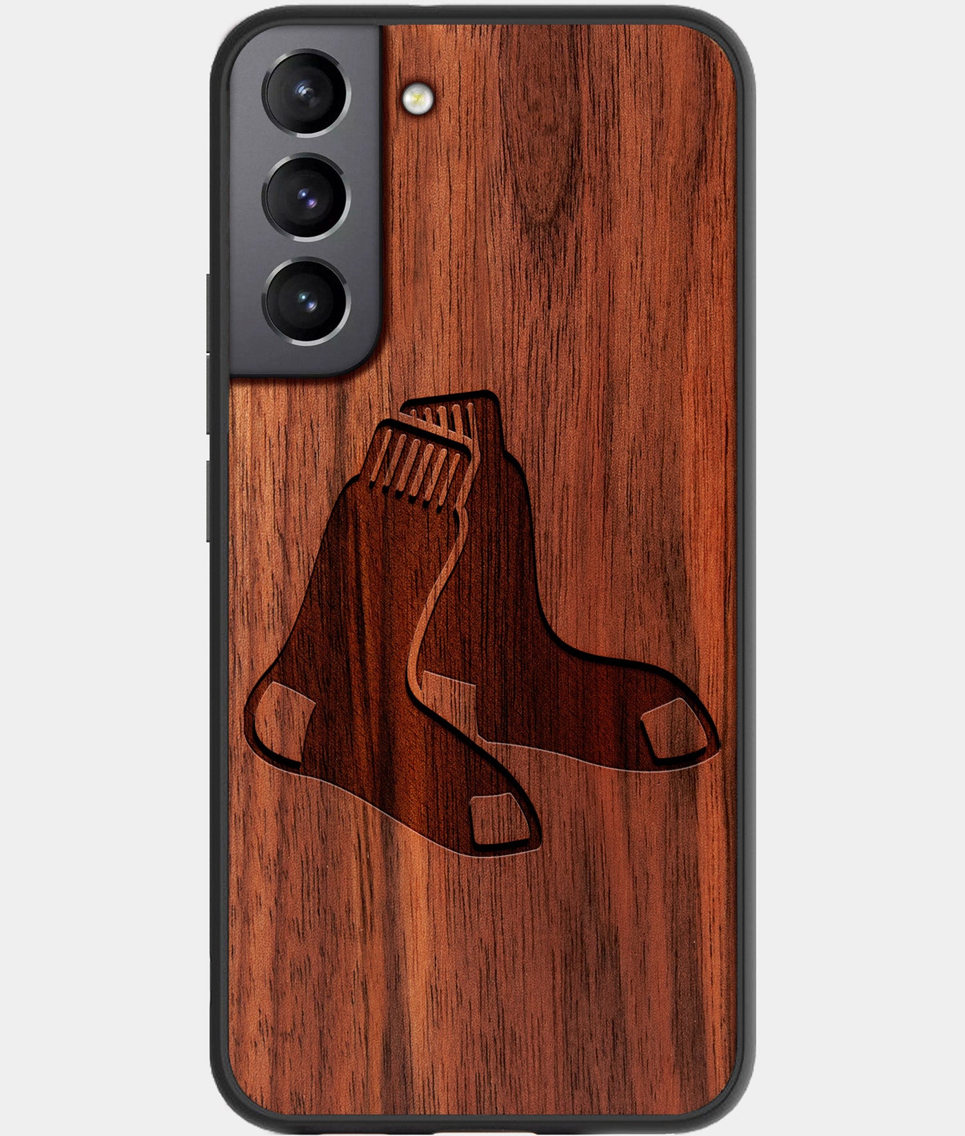 Best Wood Boston Red Sox Samsung Galaxy S22 Case - Custom Engraved Cover - Engraved In Nature