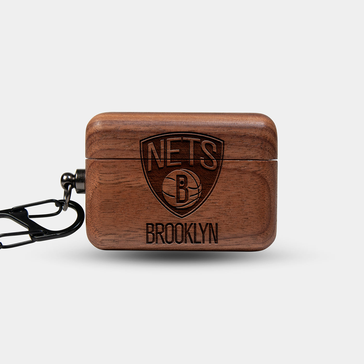 Custom Brooklyn Nets AirPods Cases | AirPods | AirPods Pro | AirPods Pro 2 Case - Carved Wood Nets AirPods Cover - Eco-friendly Brooklyn Nets AirPods Case - Custom Brooklyn Nets Gift For Him - Monogrammed Personalized AirPods Cover By Engraved In Nature