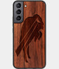 Best Walnut Wood Buffalo Bills Galaxy S21 FE Case - Custom Engraved Cover - Engraved In Nature