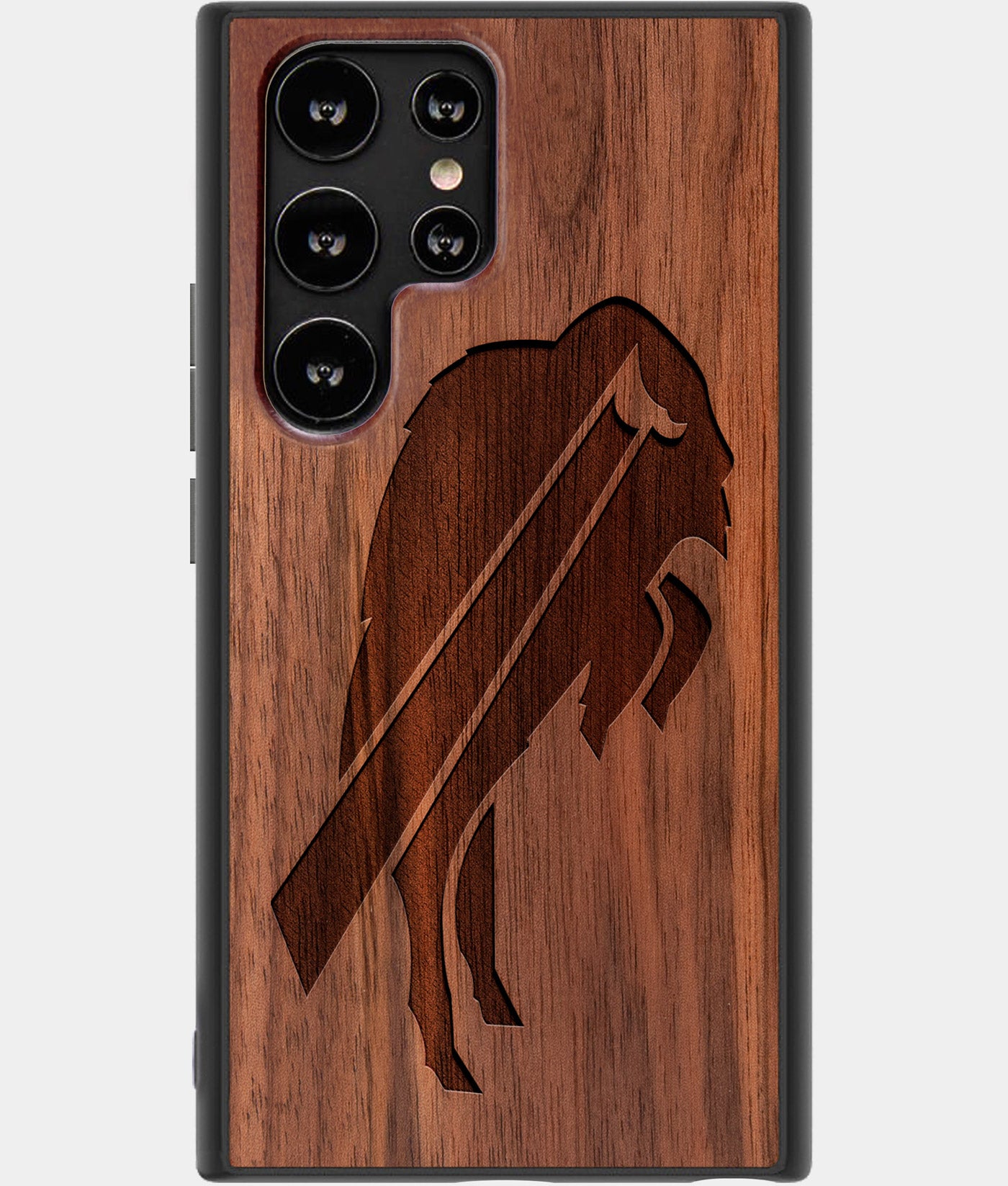 Best Wood Buffalo Bills Samsung Galaxy S22 Ultra Case - Custom Engraved Cover - Engraved In Nature