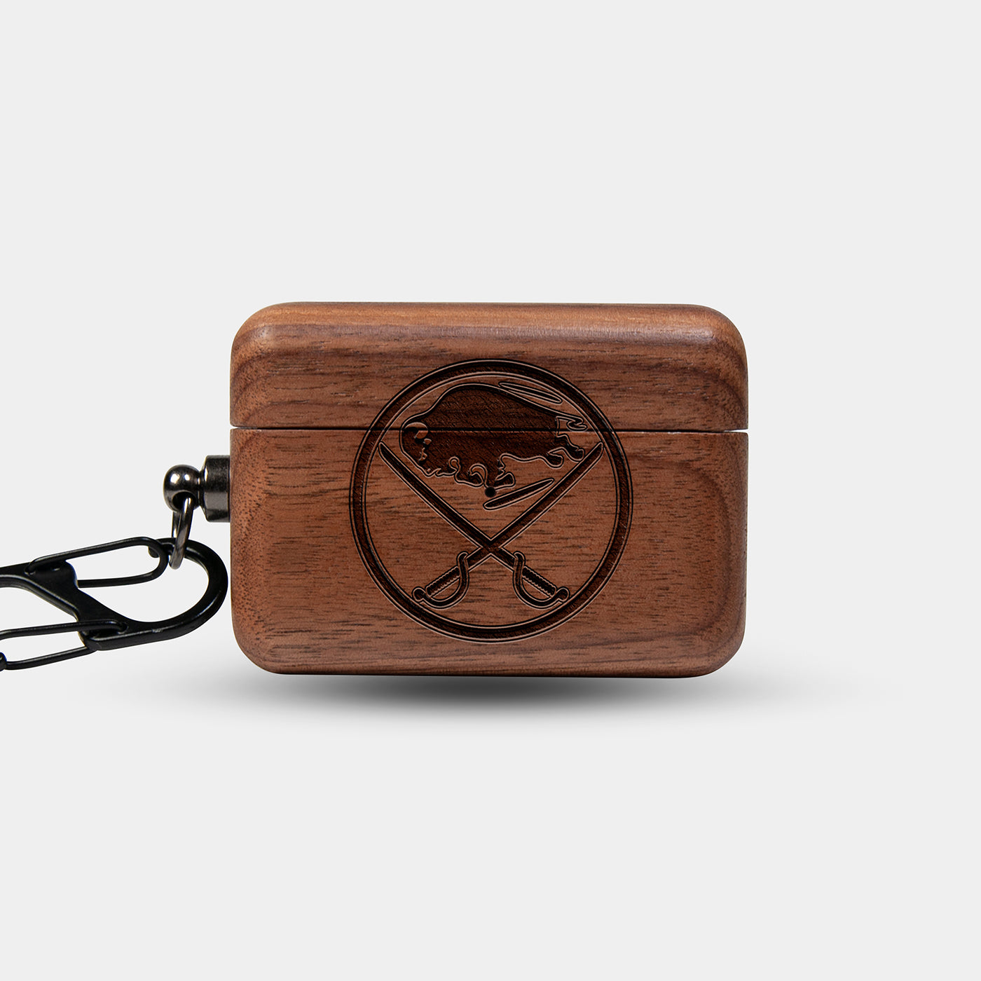 Custom Buffalo Sabres AirPods Cases | AirPods | AirPods Pro | AirPods Pro 2 Case - Carved Wood Sabres AirPods Cover - Eco-friendly Buffalo Sabres AirPods Case - Custom Buffalo Sabres Gift For Him - Monogrammed Personalized AirPods Cover By Engraved In Nature