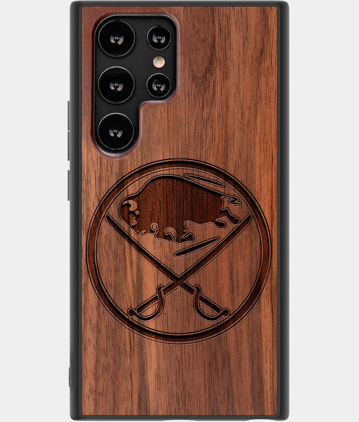 Best Wood Buffalo Sabres Samsung Galaxy S22 Ultra Case - Custom Engraved Cover - Engraved In Nature