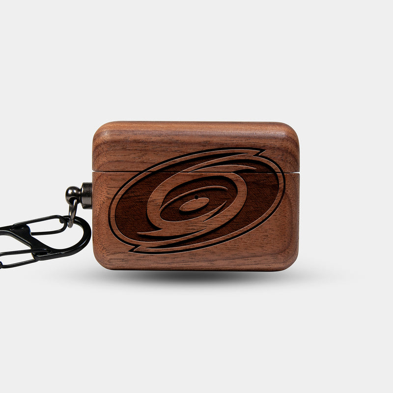 Custom Carolina Hurricanes AirPods Cases | AirPods | AirPods Pro | AirPods Pro 2 Case - Carved Wood  Hurricanes AirPods Cover - Eco-friendly Carolina Hurricanes AirPods Case - Custom Carolina Hurricanes Gift For Him - Monogrammed Personalized AirPods Cover By Engraved In Nature