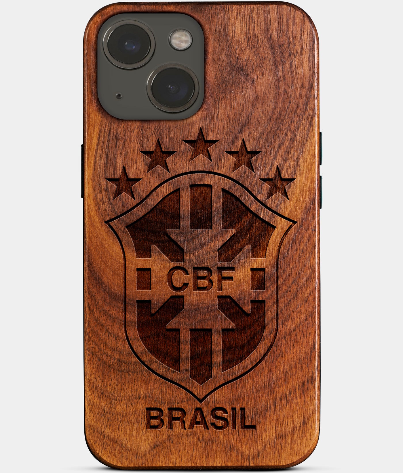 Custom Cbf Brasil Football iPhone 14 Plus Cases Cbf Brasil Football Personalized Brasil Football Club Brasil Football Gifts For Men 2022 Best Brasil Christmas Gifts Carved Wood Unusual Cbf Brasil Football Gift For Him Monogrammed