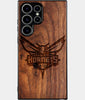 Best Wood Charlotte Hornets Samsung Galaxy S24 Ultra Case - Custom Engraved Cover - Engraved In Nature