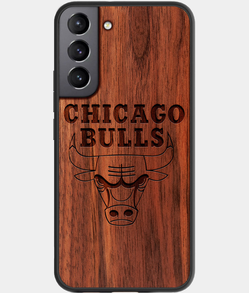 Best Wood Chicago Bulls Samsung Galaxy S22 Plus Case - Custom Engraved Cover - Engraved In Nature