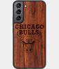 Best Wood Chicago Bulls Galaxy S22 Case - Custom Engraved Cover - Engraved In Nature