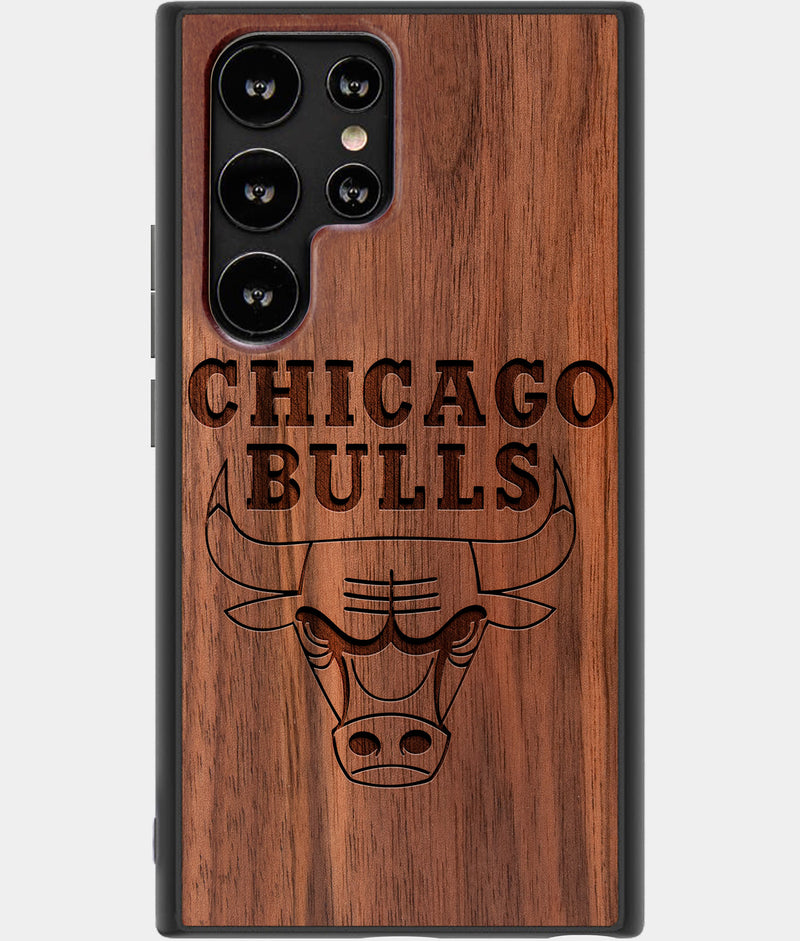 Best Wood Chicago Bulls Samsung Galaxy S22 Ultra Case - Custom Engraved Cover - Engraved In Nature