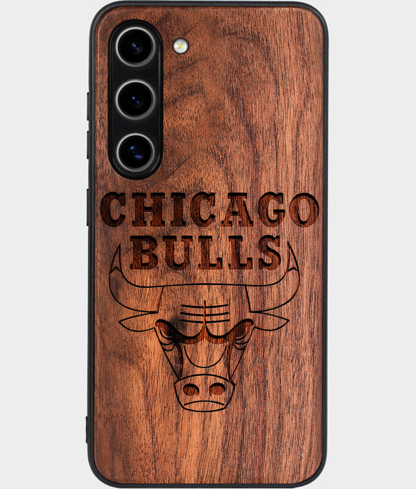 Best Wood Chicago Bulls Galaxy S24 Case - Custom Engraved Cover - Engraved In Nature