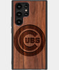 Best Wood Chicago Cubs Samsung Galaxy S23 Ultra Case - Custom Engraved Cover - Engraved In Nature