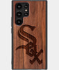 Best Wood Chicago White Sox Samsung Galaxy S23 Ultra Case - Custom Engraved Cover - Engraved In Nature