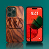 Custom Cincinnati Bengals iPhone 14/14 Pro/14 Pro Max/14 Plus Case - Carved Wood Bengals Cover