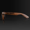 Cincinnati Ohio II Wood Sunglasses with custom engraving. Custom Cincinnati Ohio II Gifts For Men -  Sustainable Cincinnati Ohio II eco friendly products - Personalized Cincinnati Ohio II Birthday Gifts - Unique Cincinnati Ohio II travel Souvenirs and gift shops. Cincinnati Ohio II Wayfarer Eyewear and Shades Side